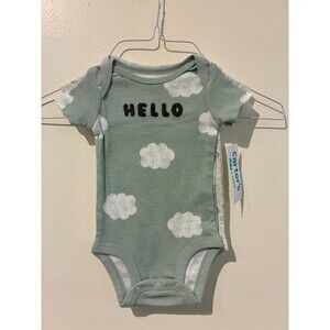 NWT Carter's Child of Mine 3-Pack Short-Sleeve Bodysuits - 0-3M